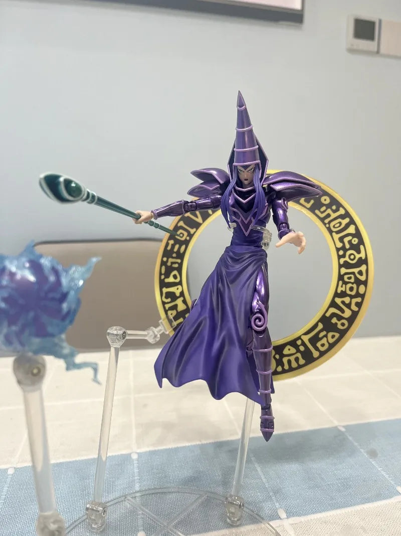 Original Bandai SHM 1/12 Yu-Gi-Oh! Duel Monsters Yugi Muto Black Magician Action Figure Collection Model Toys Gifts in Stock