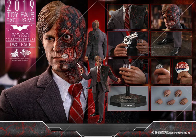 HOTTOYS MMS546 1/6 Scale Two-Face Harvey Extremization Absolute Justice Souvenir Coin 12-inch Full Set Action Figure Soldier