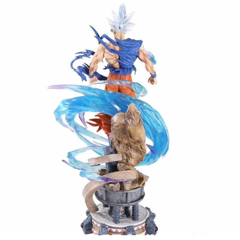 YUNQI CREATE Studio PVC GK Dragon Ball Z Son Goku Ultra Instinct Statue 50cm DBZ Anime Model Action Figure Collection Toy Figma
