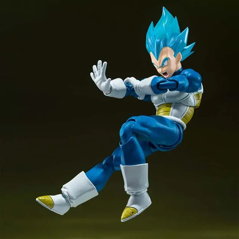 Wholesale Bandai Figure Dragon Ball Anime Figures SHF Super Saiyan God Super Saiyan Blue Vegeta Collection Model Action