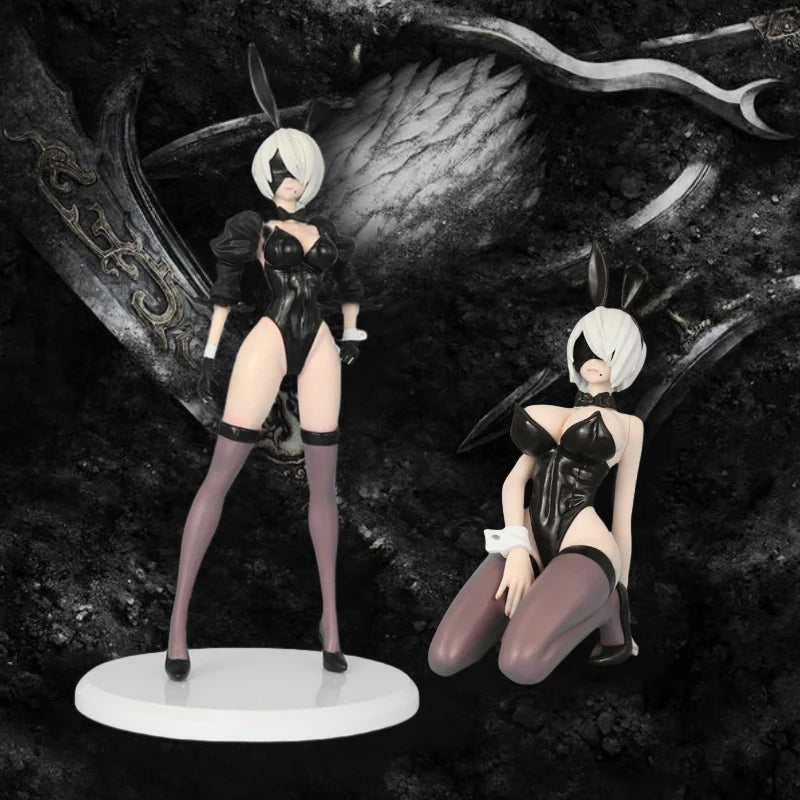 14-23cm NieR: Automata 2B Bunny Ver. Action Figure Anime Collectible PVC Model Toys Statue Doll Desktop Decoration Adults Gift