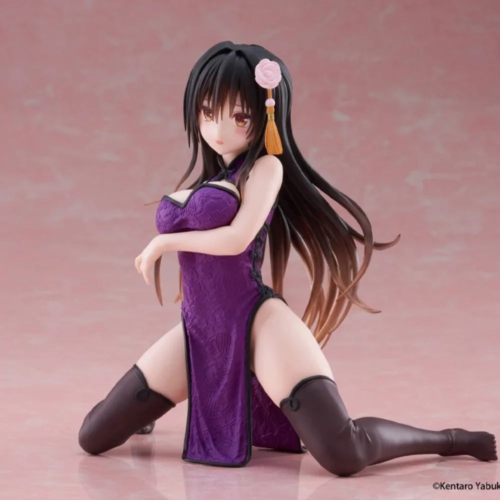 In Stock Taito Original Genuine To Love-Ru Darkness Desktop Cute Figure Kotegawa Yui Chinese Dress Ver. 13cm Model Toy Figures