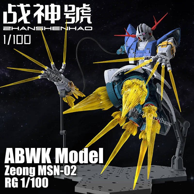 ABWK Model Zeong MSN-02 RG 1/100 Toys Assembly Model Kit RG Enlarged Version Action Figure Plastic Robot Gifts