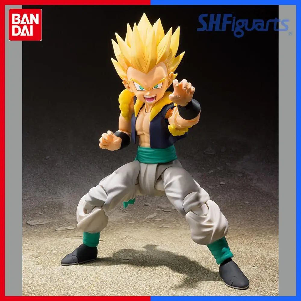 In Stock Bandai Original S.H.Figuarts Anime Action Figure Dragon Ball Z-Majin Boo-Gotenks Children Collection Model Toys Gifts