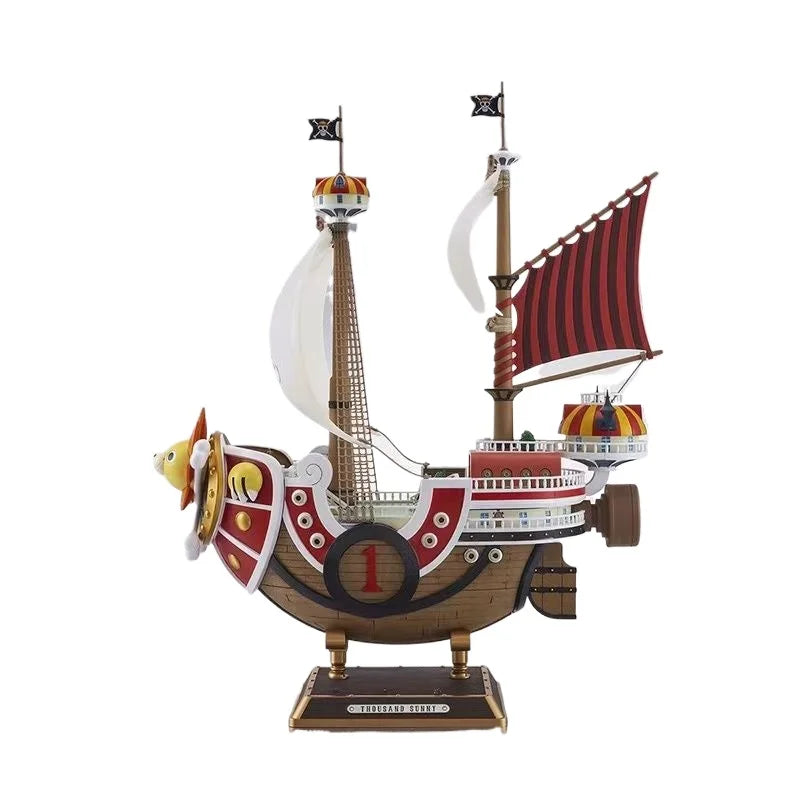 Едно парче 32 см пиратски кораб модел Going Merry Thousand Sunny PVC екшън фигурка колекция играчка коледен подарък
