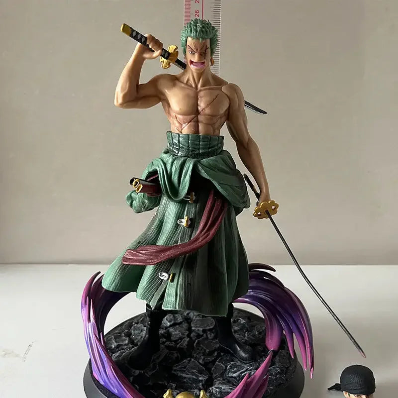 One Piece Phantom Roronoa Zoro Dreischwert-Stil Anime Figur Modell Statue Sammlung Desktop Geschenke Handgefertigte Modell Actionfigur