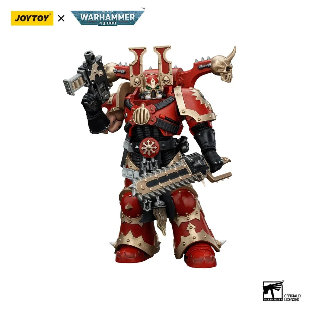 [In-Stock]JOYTOY Warhammer 40k Action Figures Anime World Eaters Khorne Berzerker Anime Figurine Joint Movable Collection Model