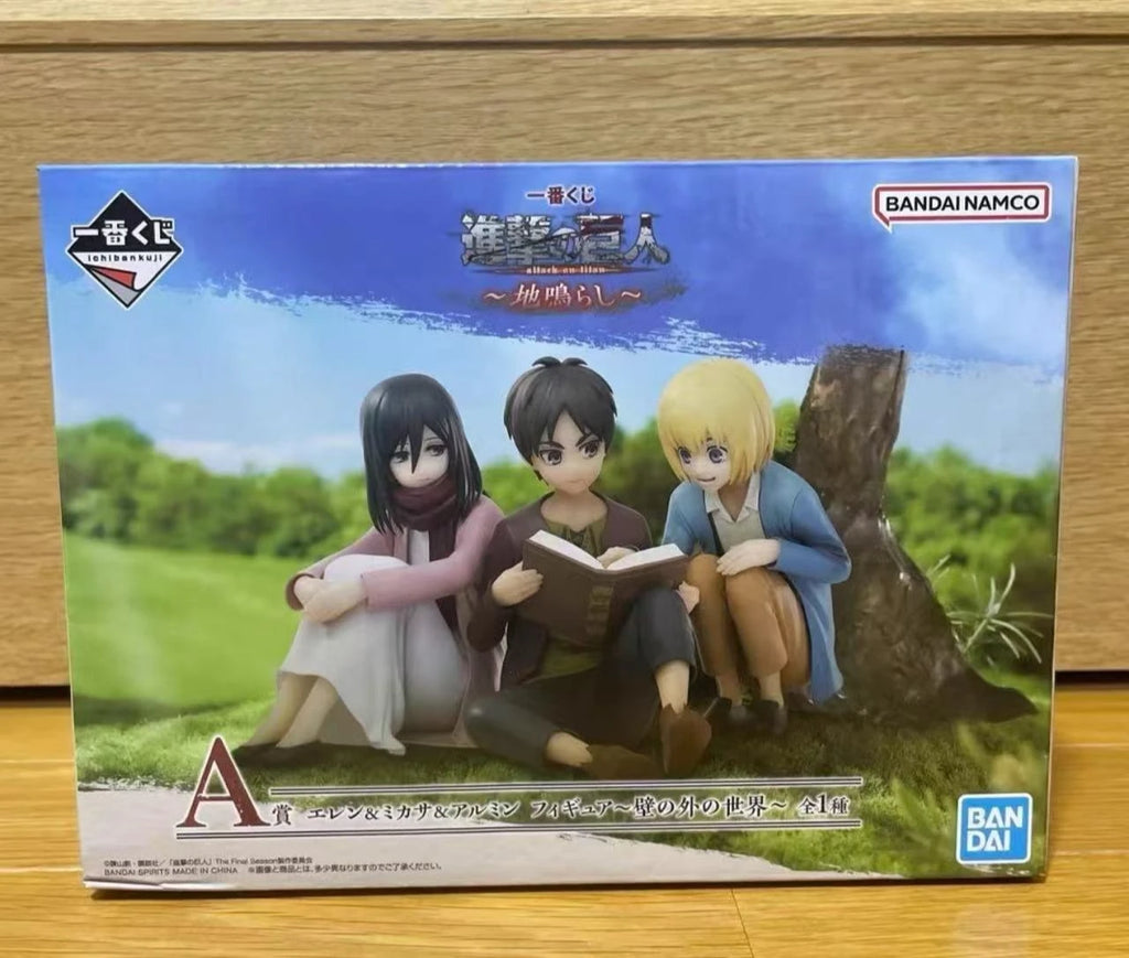 Bandai Original Anime Attack on Titan Ichiban Kuji Hange Zoe Levi Ackerman PVC Action Figure Model Collectible Toys Boys Gift
