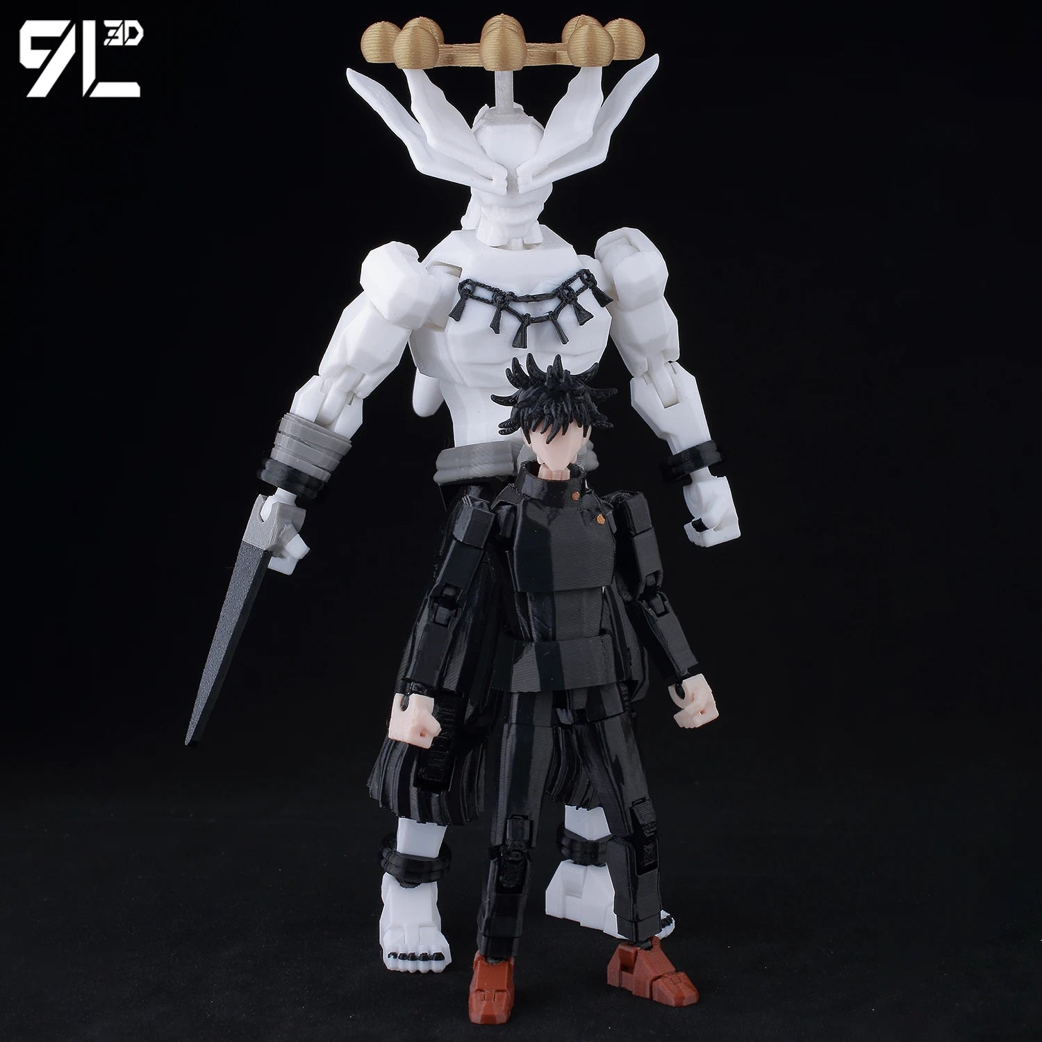 9L3D LUCKY13 Shikigami Duel Scene T13 Fushiguro Mahoraga Dogs Titan13 Poseable Dummy13 Anime Art Toys Model Christmas Gift