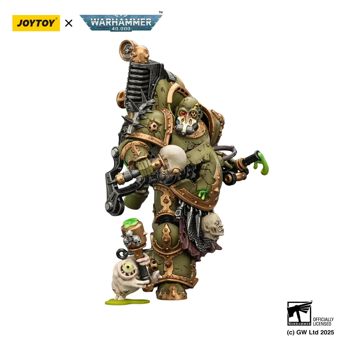 【Pre-sale】JOYTOY Warhammer 40K Death Guard Foul Blightspawn with Plague Sprayer 1/18 Action Figure  Toy