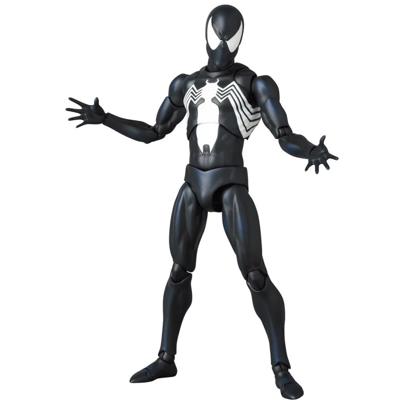 100% In Stock Original Mafex No.147 MAFEX SPIDER MAN BLACK COSTUME COMIC Ver. Anime  Action Collection Figures Model Toys