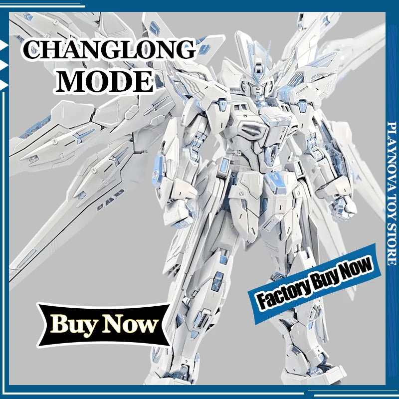 【New product】CHANGLONG 7701 MG 1/100 Strike Freedom Twilight White MGEX Assembly Model Kit Anime Figure Collectible Toy Gift Boy