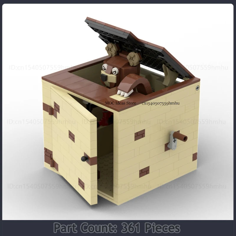 GBC Module Automaton Grumpy Bear MOC Building Blocks Automaton Model DIY Assembly Technology Bricks Toy Creative Collection Gift