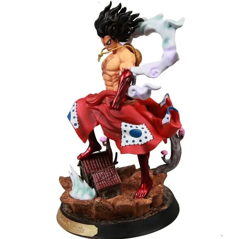 37 cm große ONE PIECE Figur Monkey D. Luffy Roronoa Zoro Anime-Sammlermodell Schreibtischdekoration Weihnachtsgeschenk Kinderspielzeug