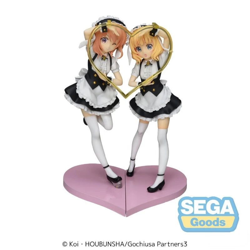 SEGA Genuine Is The Order A Rabbit? Anime Figure Kafuu Chino Kirima Syaro Hoto Kokoa Action Toys for Kids Gift Collectible Model