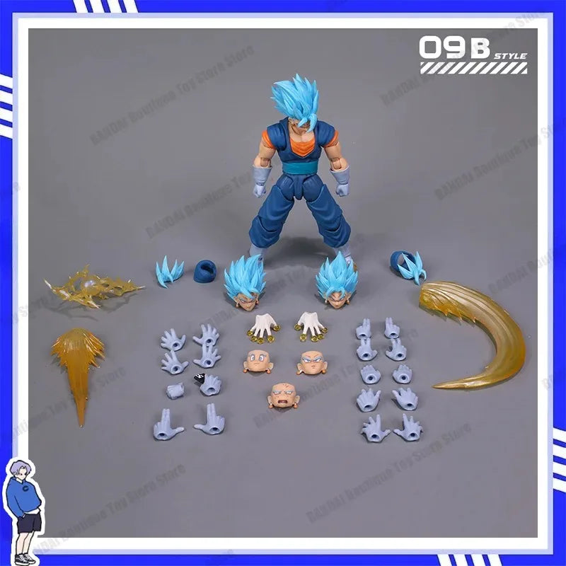 YG-MW Studio OC Toys Super Saiyan Vegetto Action Figures Dragon Ball SHF Super Saiyan SSJ Vegetto Son Goku Vegeta 3.0 Body