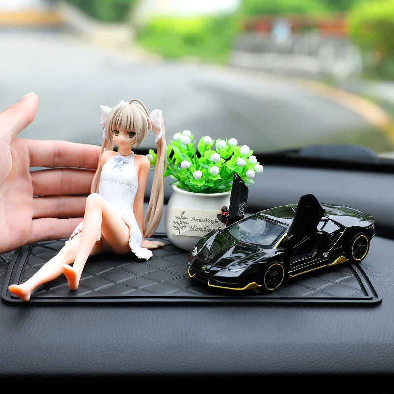 Anime Figur Cartoon kawaiii Yosuga no Sora Kasugano Sora sitzende Position Actionfigur Host Computer Chassis Dekor Auto Ornamen