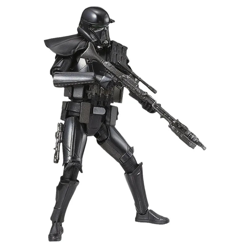 Bandai Original STAR WARS Anime Model DEATH TROOPER  Action Figure Assembly Model Toys Collectible Ornaments Gifts For Children