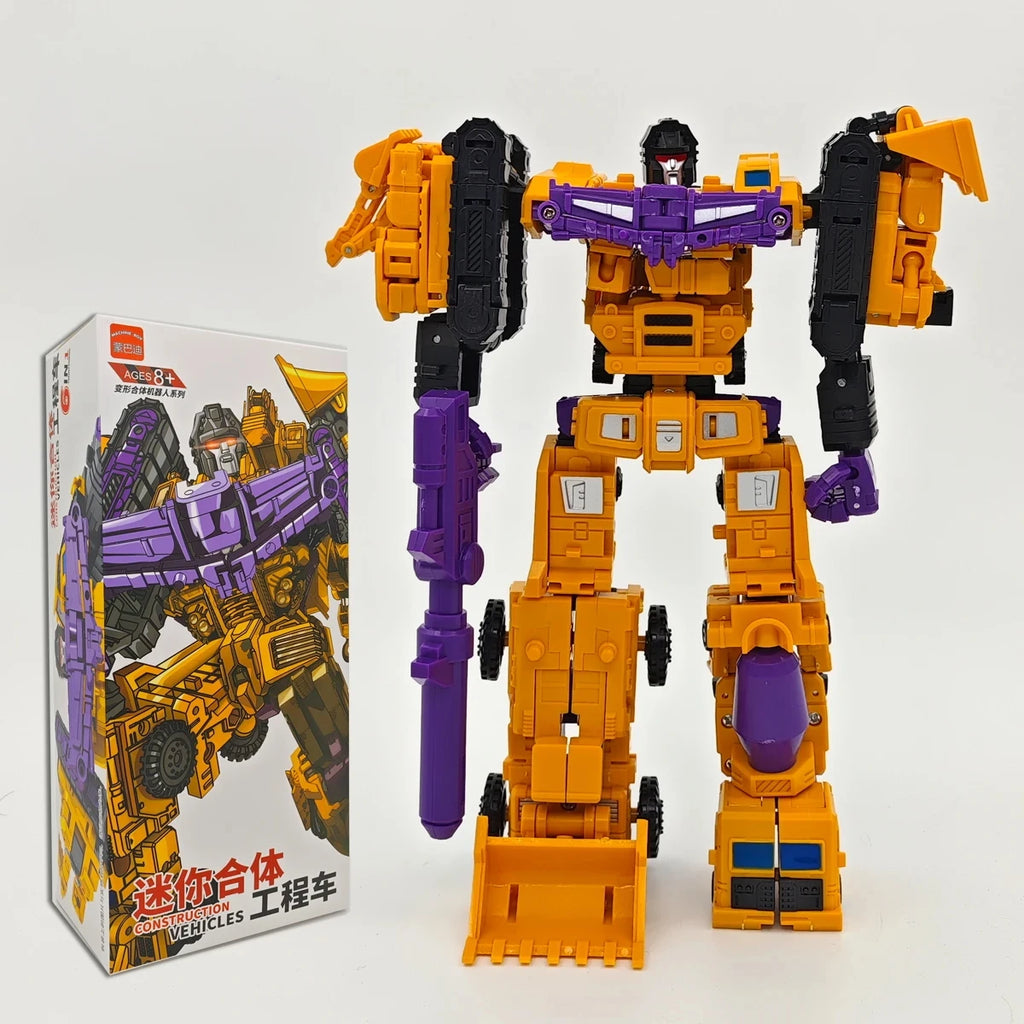HZX Defensor H901 Transformation Toys Robot 5IN1 Combiner Superion Bruticus Devastator Deformation Action Figure