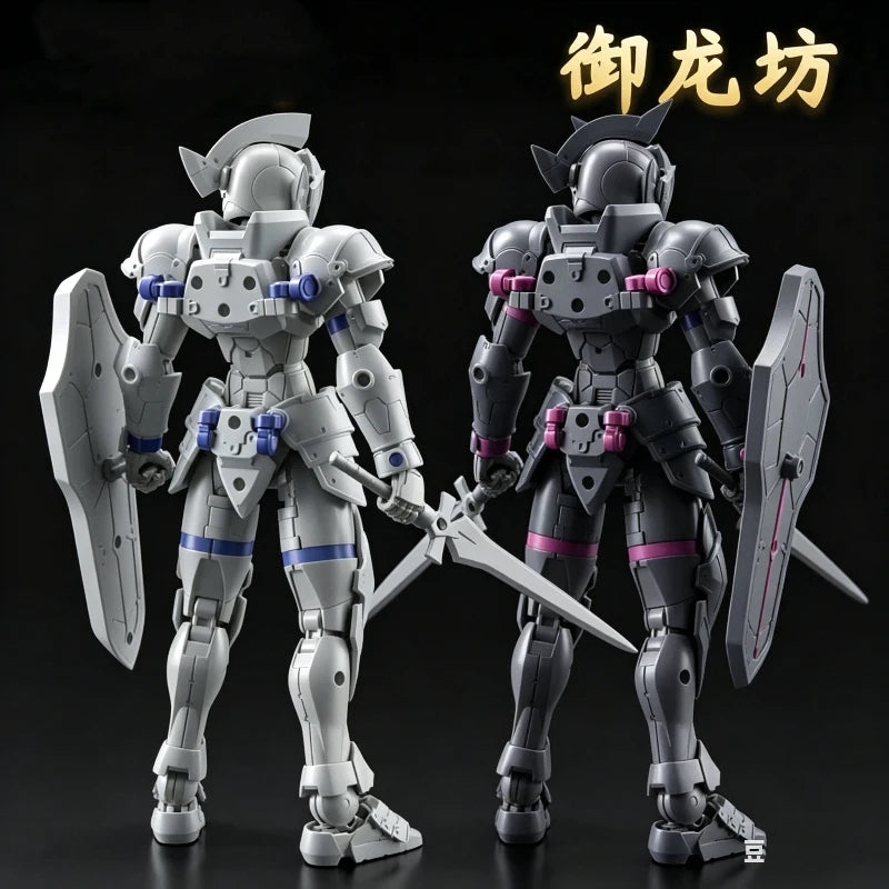 12cm KO 30 Minutes Fantasy Liber Knight Rosan Knight Snap Fit Model Kit Dual Form Mecha Assembly Toy DIY Action Figure Boys Gift