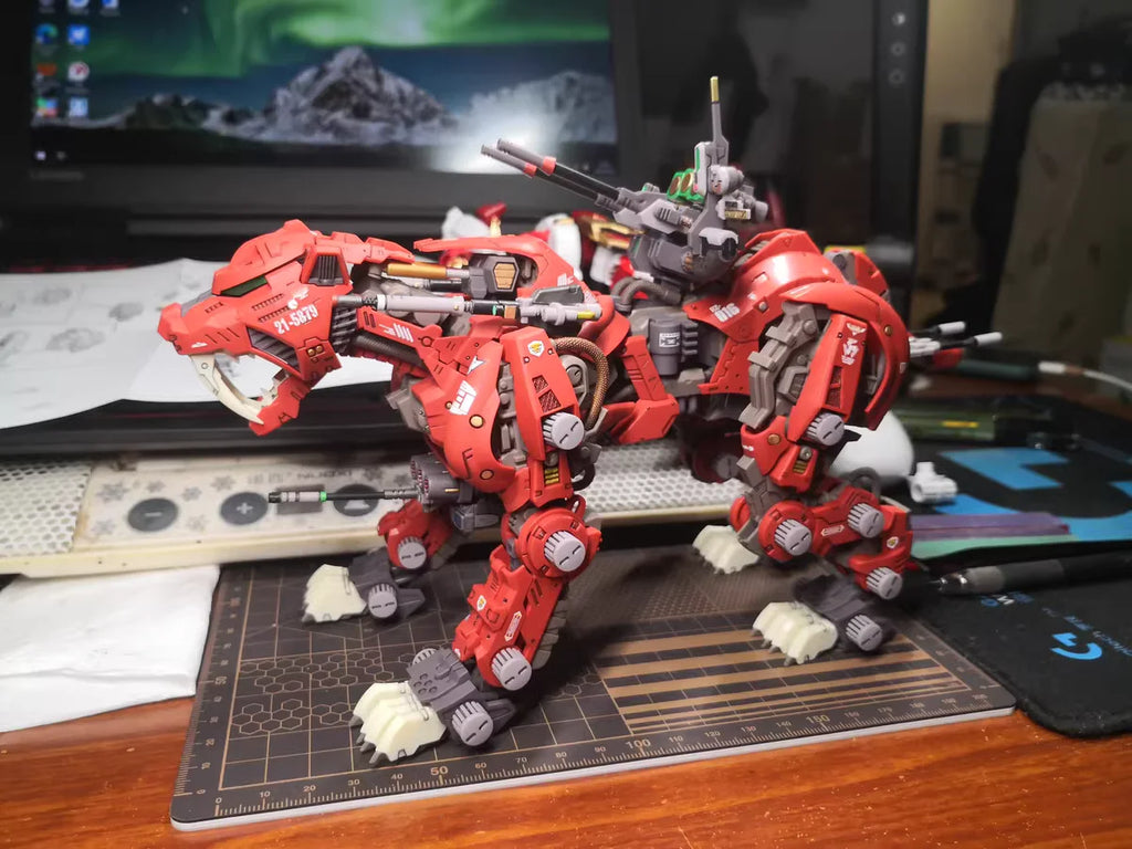 Zoids Bt Model Js003 Rpz-028 Blade Liger Ab Bang Ver. 1:72 Scale Building Blocks Full Action Plastic Kit Assemble Model toy