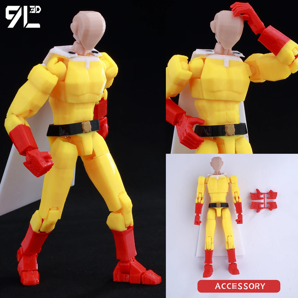 9L 3D Printed Spider-Man Generation with Spider Claws Lucky Dummy 13 Movable Shapeshift Action Figures Mannequin Toys Collectors