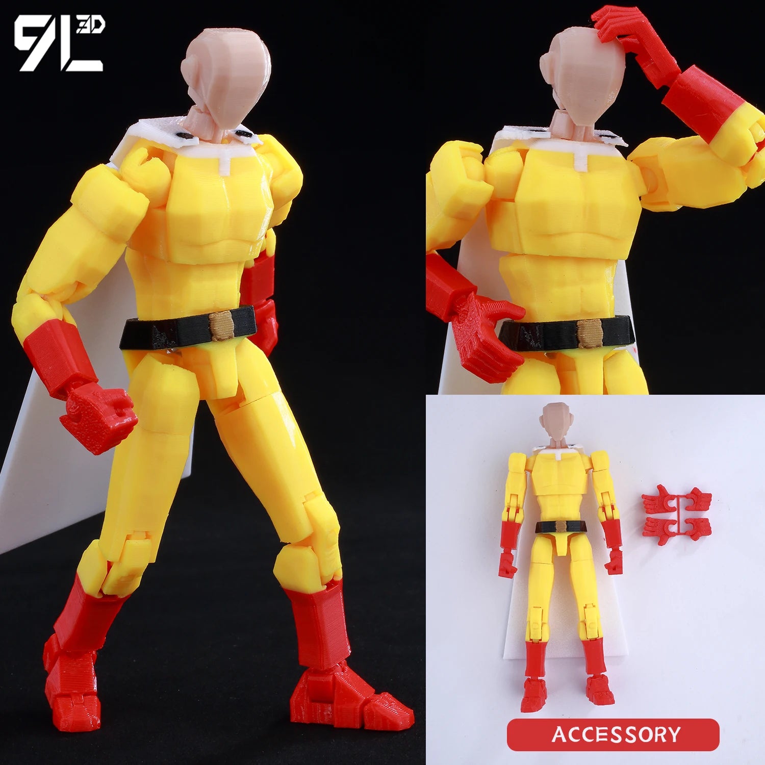 9L 3D Printed Spider-Man Generation with Spider Claws Lucky Dummy 13 Movable Shapeshift Action Figures Mannequin Toys Collectors