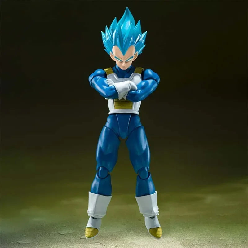 Wholesale Bandai Figure Dragon Ball Anime Figures SHF Super Saiyan God Super Saiyan Blue Vegeta Collection Model Action