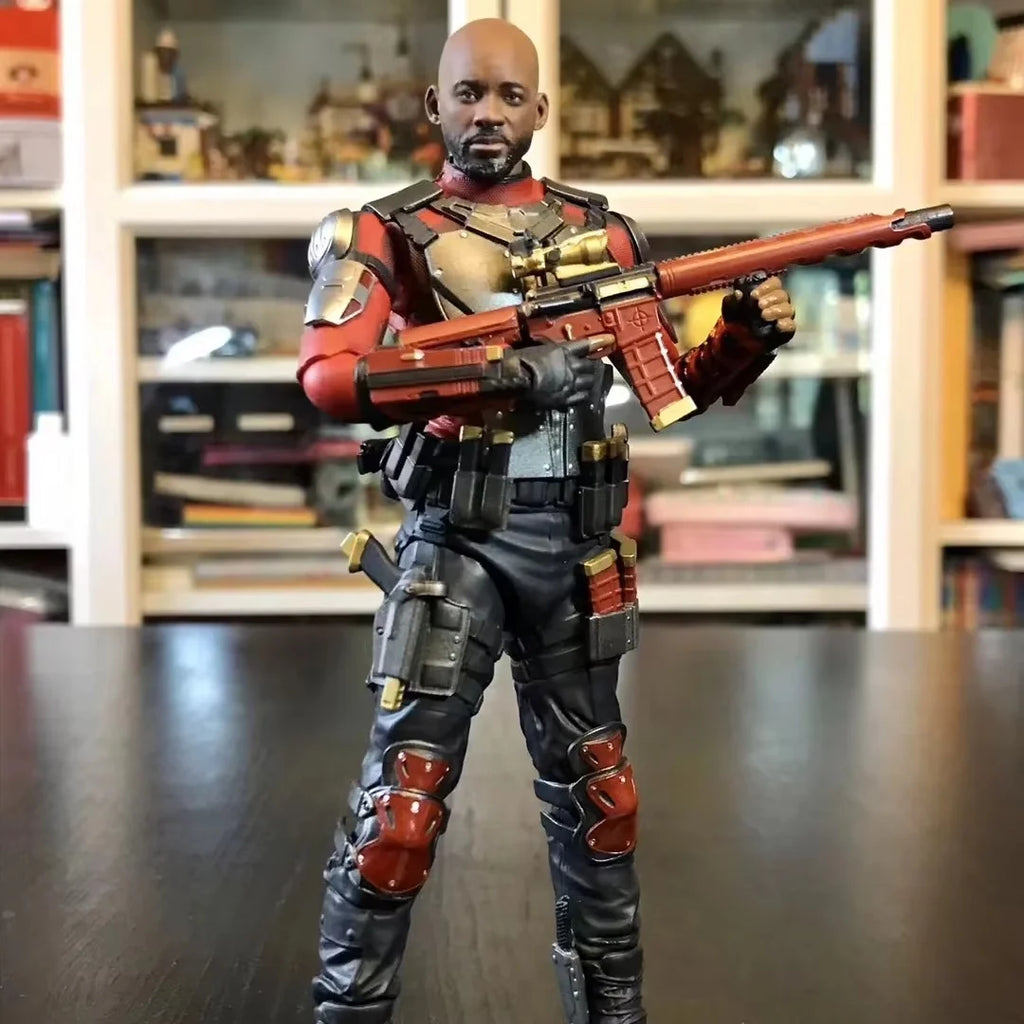 Suicide Squad Deadshot Action Figure Collectible Will SHF Hands-On Office Decorative Model for Garage Kit Toy & Hobbies