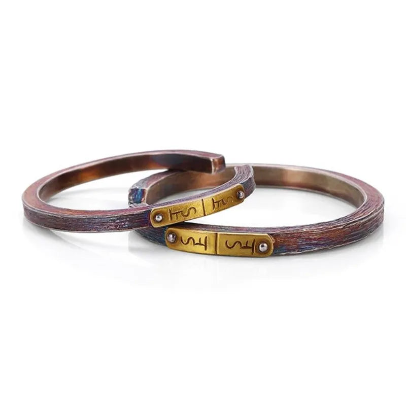 Couple Bangle Real 925 Sterling Silver Luxury Brand High Quality Jewelry Personalized Gifts Women's Man Bracelets 2025 New In B8