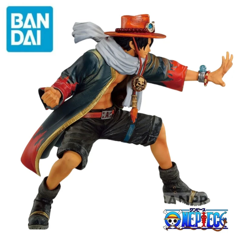 Auf Lager: Bandai Original One Piece Banpresto Portgas D Ace – 100 % Original Anime-Merchandise, Spielzeug, Figur, Ornamente, Statue, Modell