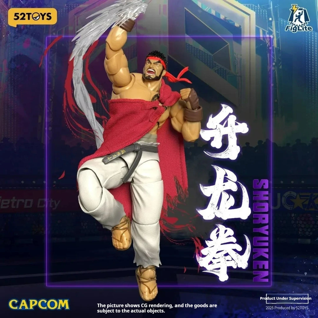 Official 52toys Lightning Dance 1/12 Figlite Street Fighter 6 Chun-Li Ryu Articulated Action Figure PVC Toy Collectibles Gift