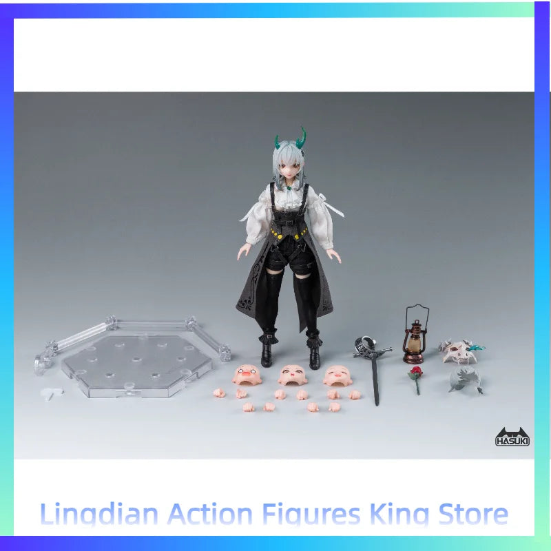 In Stock 1/12 Hasuki Pa008 Rose Knight Gloria Figure Joint Movable Toy Figures Full Body Replacement Doll Gift Game Periphery
