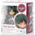 BANDAI Sailor MoonS Action Figures Meiou Setsuna Q-version Active Joint Figures Figuarts Mini Standing Doll Toys Original