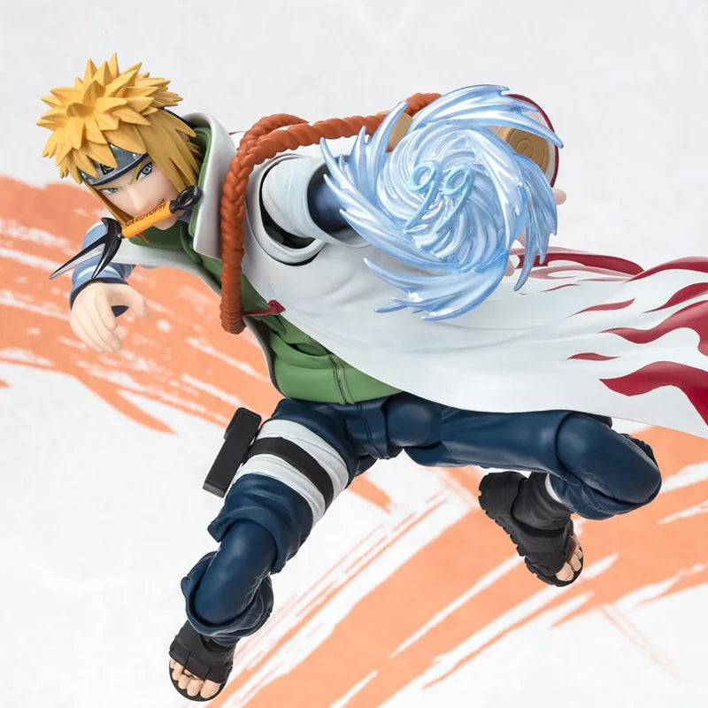 In Stock Bandai Original S.H.Figuarts SHF Minato Namikaze -NARUTOP99 Edition- Anime Action Figure Model Finishe Toy Gift for kid