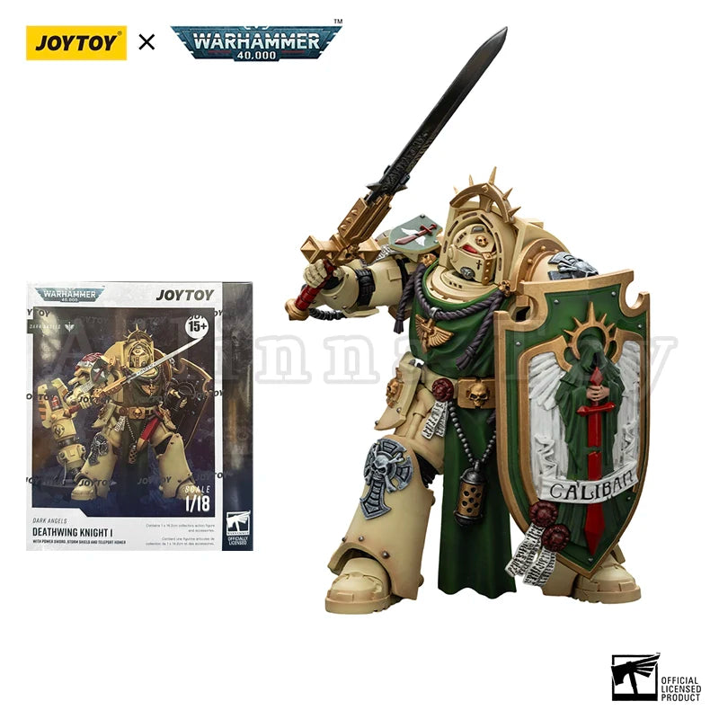 JOYTOY 1/18 Action Figure 40K Dark Angels Deathwing Knight Anime Model Toy Gift