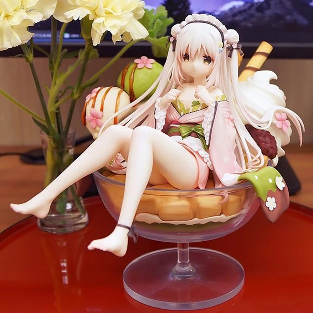 20cm Shiratama Komame Native Grizzry Panda 1/6 Girls Toys Japanese Anime PVC Action Figure Toy Game Collectible Model Doll
