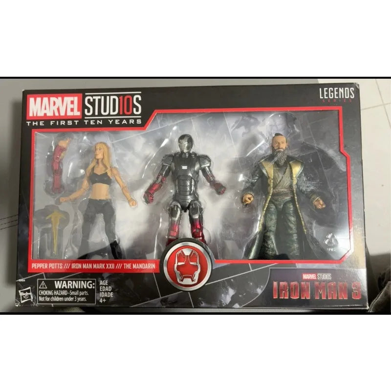 Original Marvel Legends Series PEPPER POTTS//IRON MAN MARX XXII//THE MANDARIN Action Figure Model Toys Gift