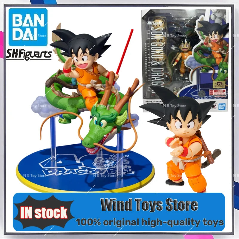【In Stock】Original Dragon Ball S.H.Figuarts SHF SON GOKU Dragon 40th Anniversary Edition Model Action Figures Toys Collection