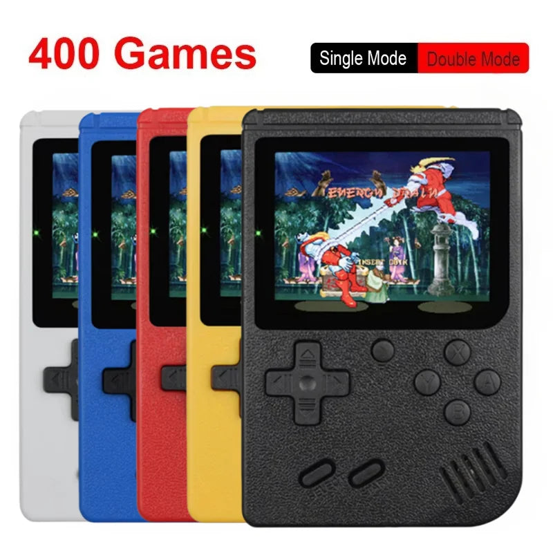400 Mini-Spiele in 1 – Tragbare Retro-Videokonsole für Handheld-Spieler – 8-Bit-Spielkonsole mit 3-Zoll-Farb-LCD-Bildschirm
