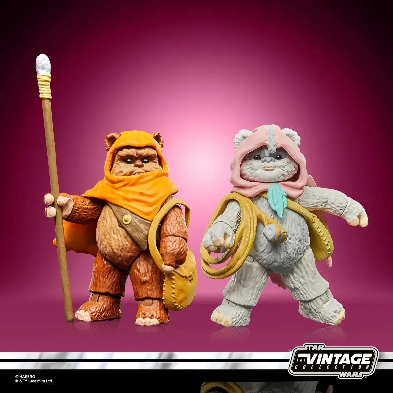 Hasbro Genuine Limited Edition Star Wars Vintage Collection 3.75 Inch Ewoks Action Figure Toys For Boys Girls Gift Model