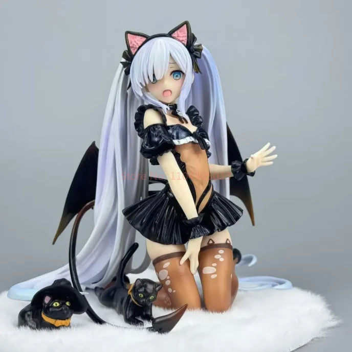 Azur Lane Figure Hms Janus Action Figures Cat'S Ear Janus Figurine Desk Decora Doll Collection Statue Model Birthday Gifts Toys