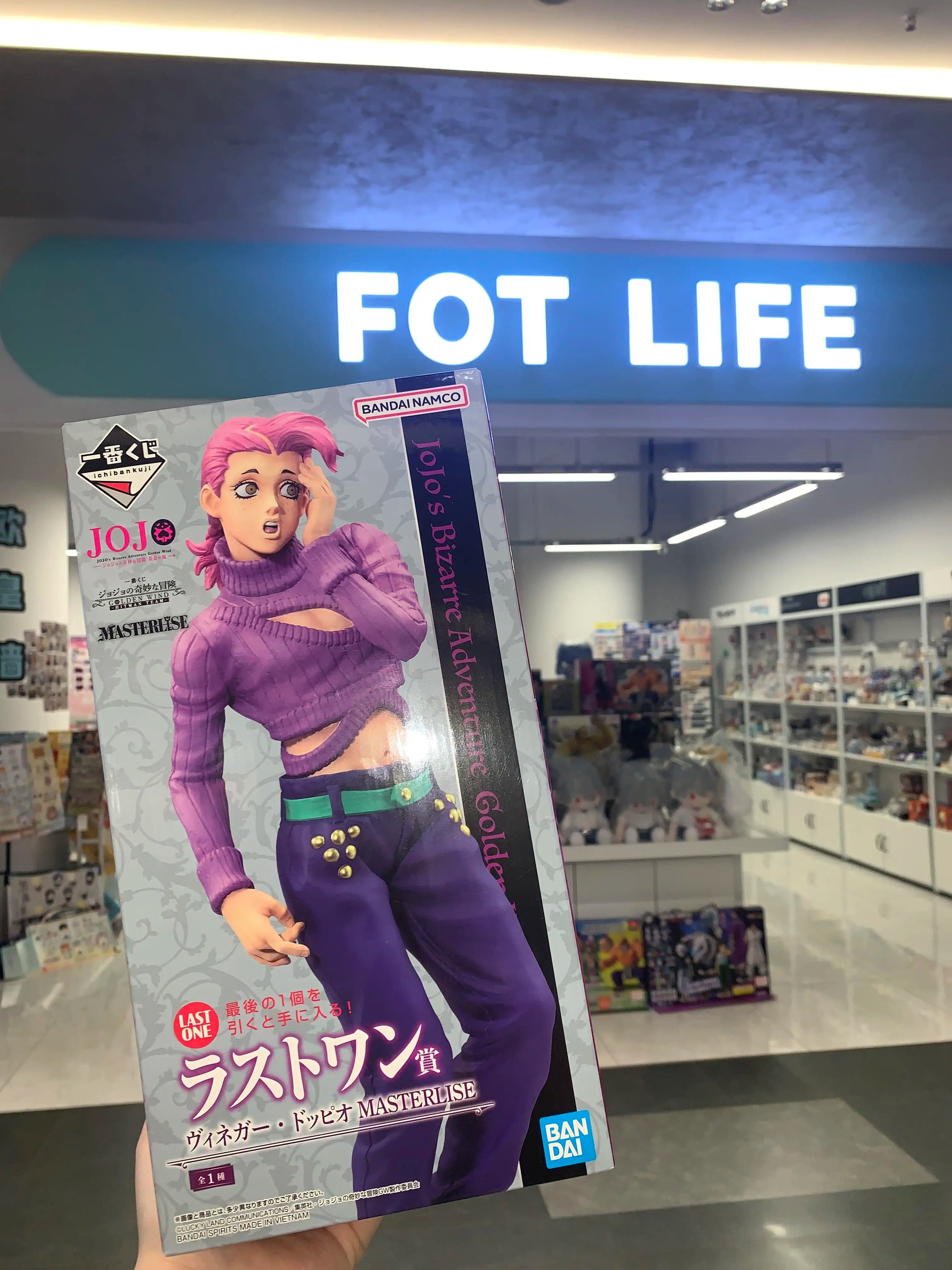 Bandai Ichiban JoJo's Bizarre Adventure Figure GOLDEN WIND Risotto Nero Doppio Illuso Melone Anime Action Figure Model Toys Gift