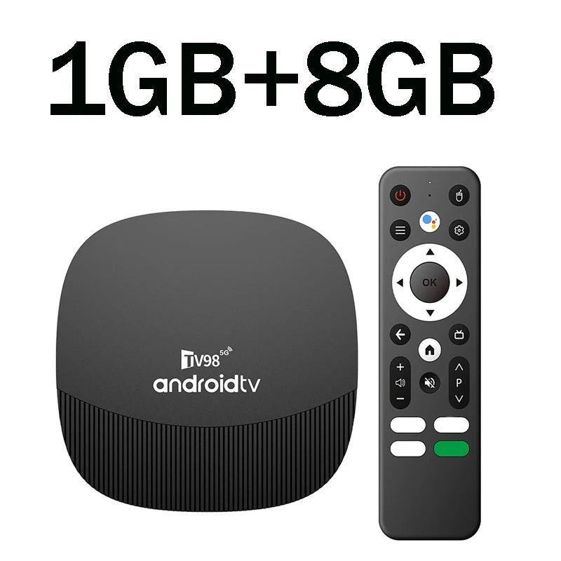 TV98 ATV Max Plus TV Box 8K 4K Android 14 Set Top Box 4G 5G 8GB 128GB Voice Remote WiFi Media Player Ultra Smart TV Box iptv