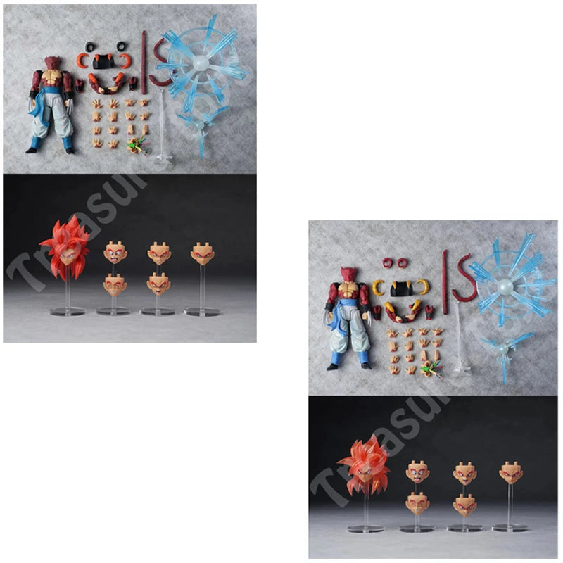 Tonsen Arttoys Kamione Studio Gogeta Figure Dragon Ball GT Super Saiyan 4 SSJ4 Gogeta Anime Action Figures Toys Kids Gifts