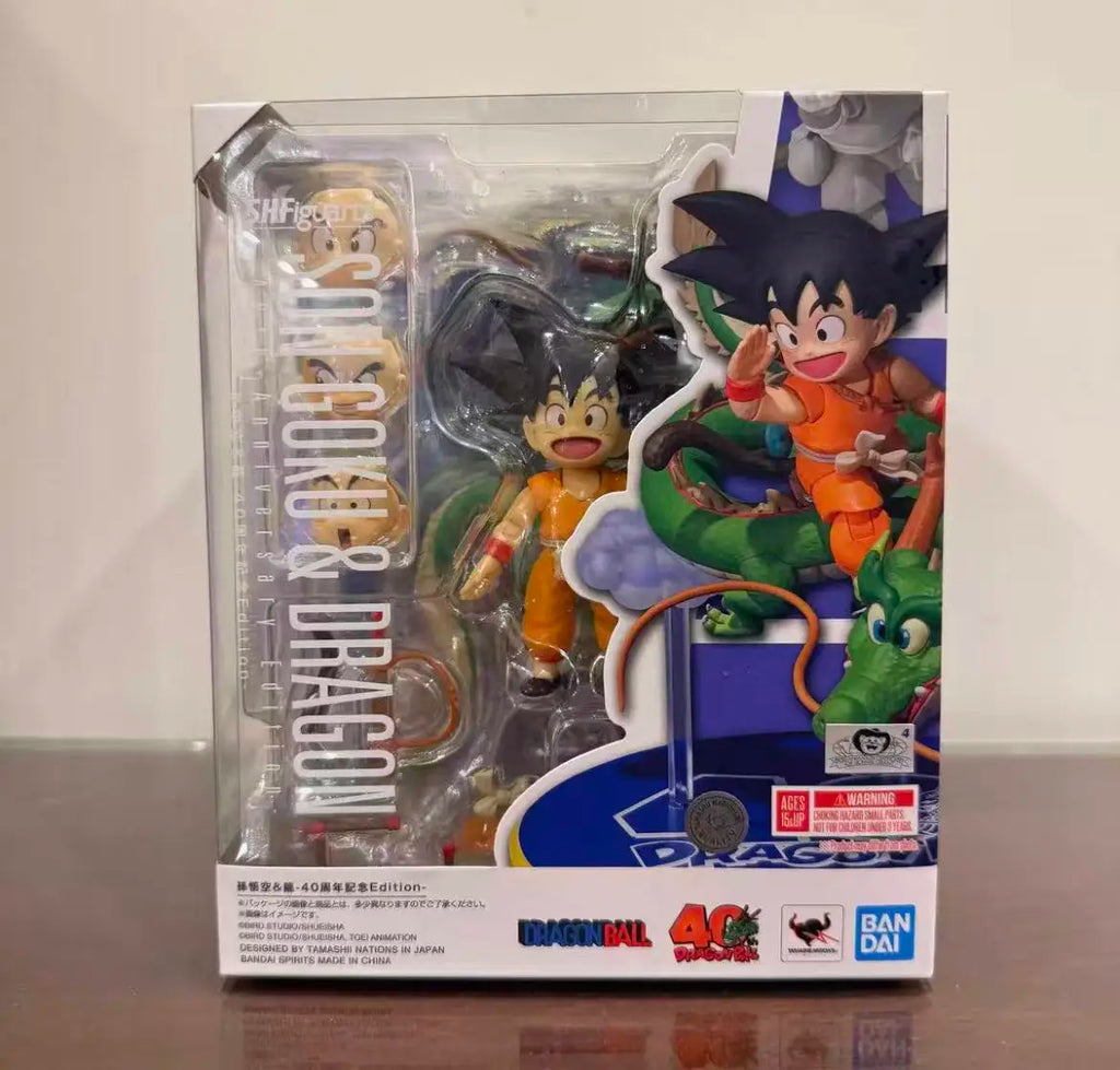 Original BANDAI S.H.Figuarts SHF SON GOKU Dragon 40th Anniversary Edition In Stock Anime Action Collection Figures Model Toys