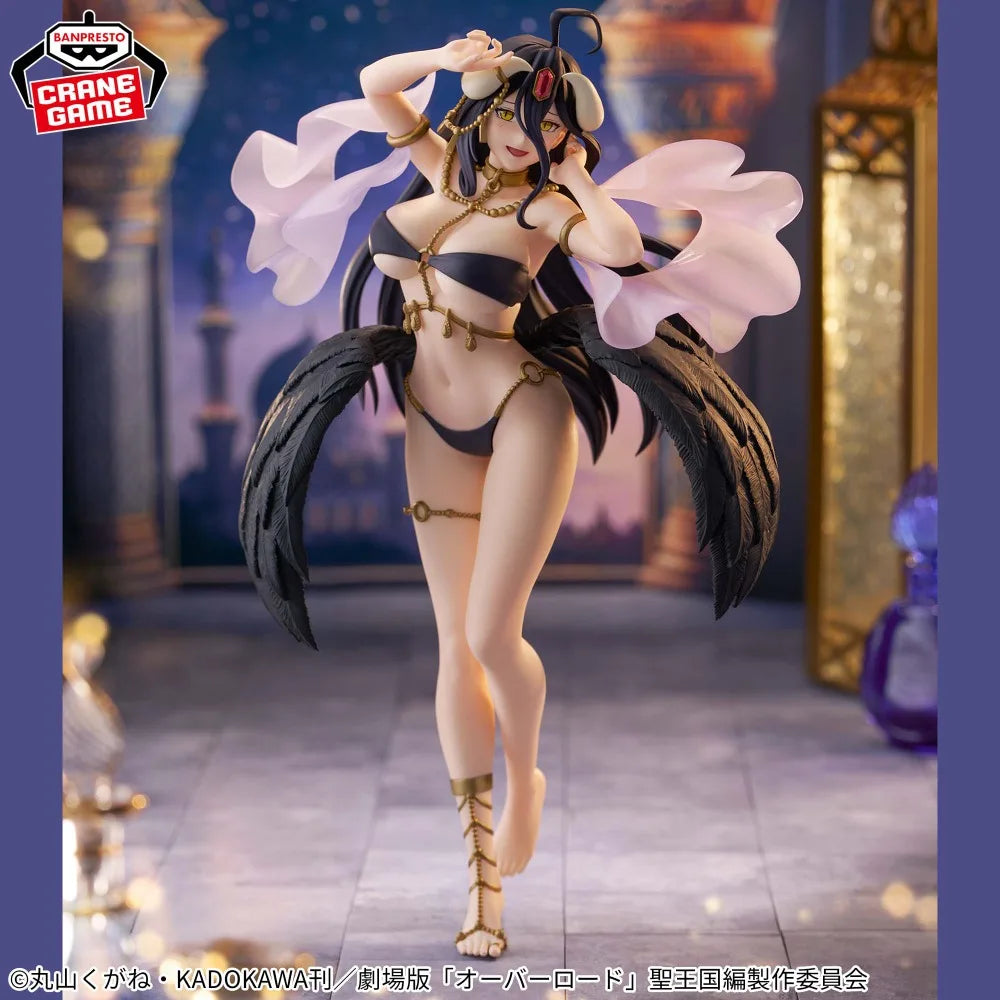 In Stock Bandai Original Genuine Banpresto Overlord Albedo Classical Tuning Sen'ya Ichiya Monogatari 21cm Model Toy Figures Gift