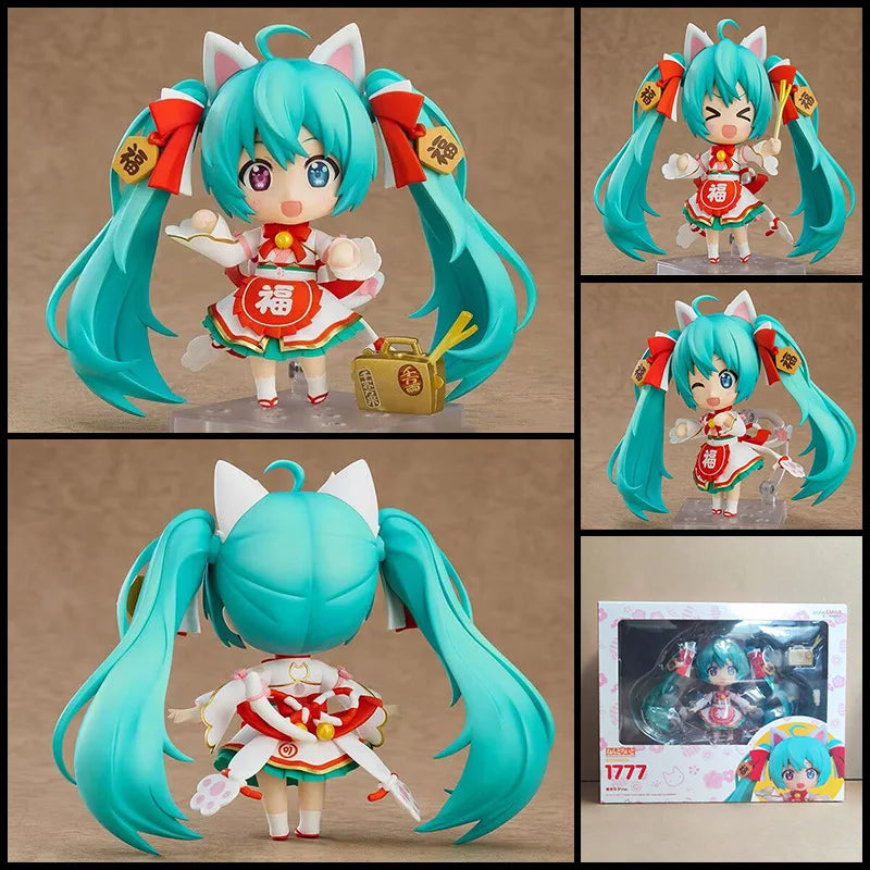 Hatsune Miku Animation Game Peripheral Toys Sakura Snow Miku Anime Action Movable Model Figures Collection NTR