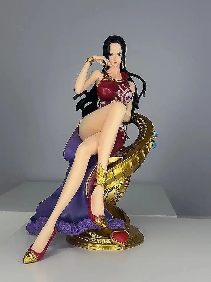 One Piece GK JT Sofa Empress Hancock Sitting posture Empress -23CM Box Set Handmade Model Ornament
