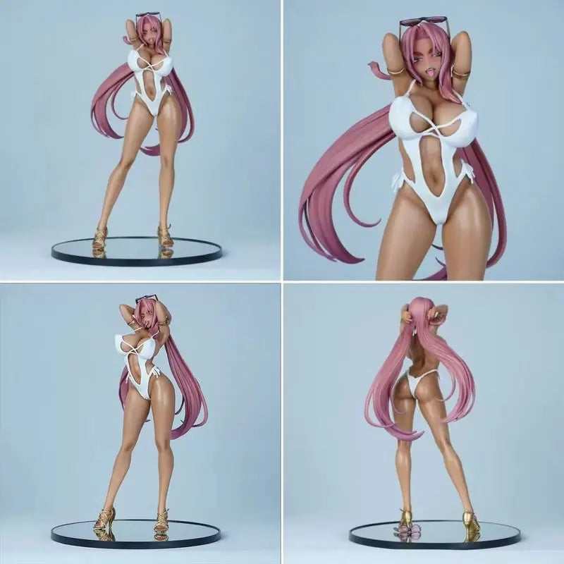 Taimanin Rpgx Ingrid Figure Beach Queen White Swimsuit Model Pvc Statue  Anime Collectible Desktop Pc Case Ornament Adult Gift